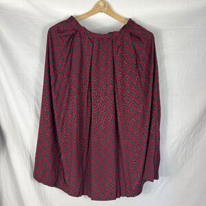 Country Sophisticates Petite Pendleton Skirt Women Sz 10 Red Green Geometric VTG